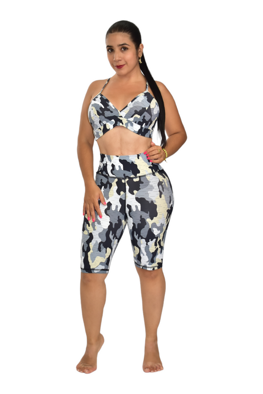 BIKER SET 2 PIEZAS PREMIUMTEX MILITAR BLANCO NEGRO oversilvercolombia