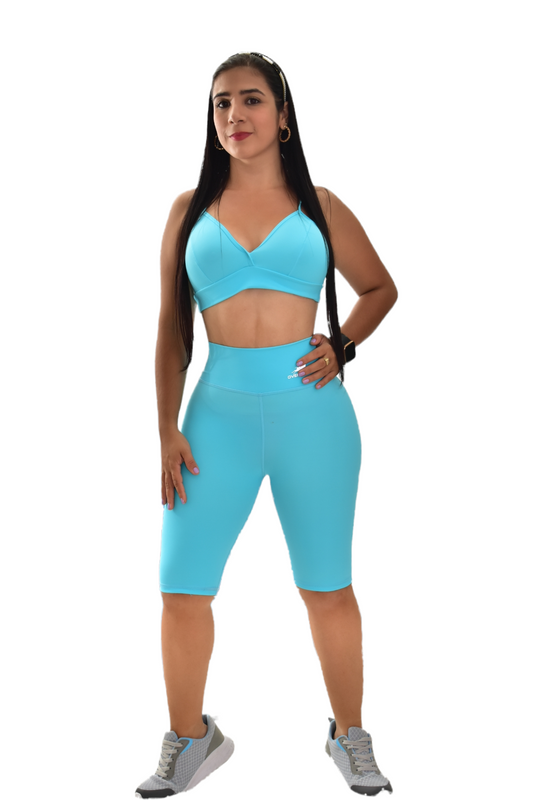 BIKER SET 2 PIEZAS PREMIUMTEX AZUL AGUA oversilvercolombia