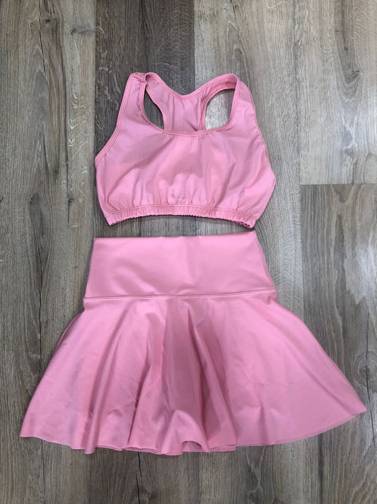 FALDA SHORT SET 2 PIEZAS PREMIUMTEX ROSADO CLARO