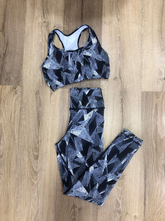 LEGGINS  SET 2 PIEZAS PREMIUMTEX TRIANGULO NEGRO