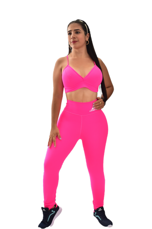 LEGGINS  SET 2 PIEZAS PREMIUMTEX FUCSIA oversilvercolombia