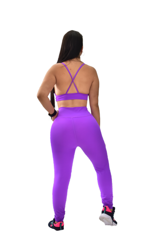 LEGGINS SET 2 PIEZAS PREMIUMTEX MORADO oversilvercolombia