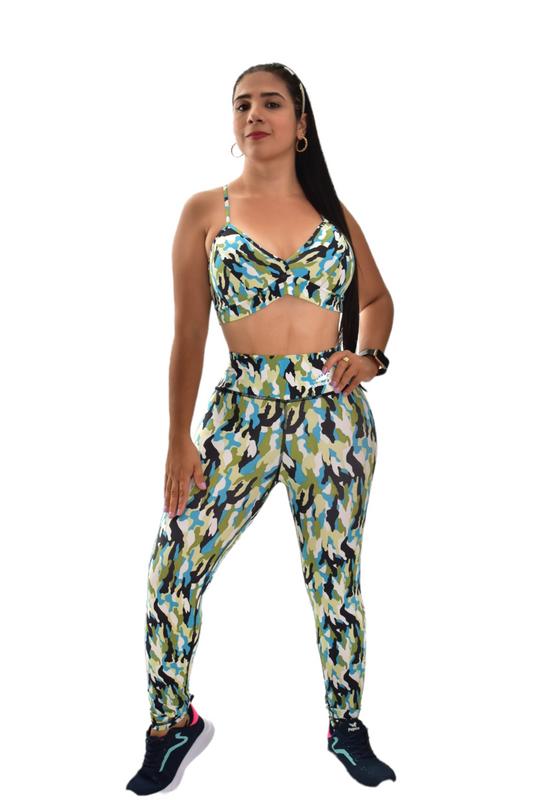 LEGGINS SET 2 PIEZAS PREMIUMTEX MILITAR VERDE AZUL oversilvercolombia
