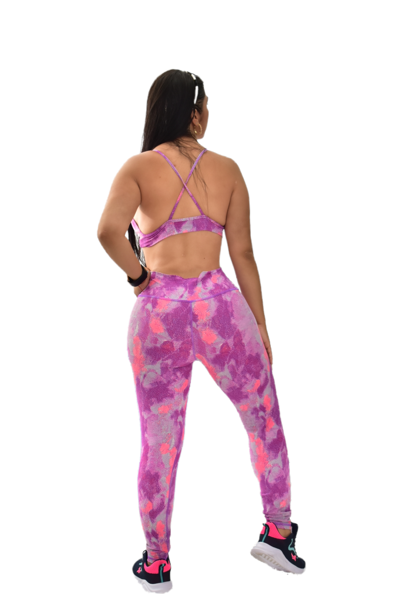 LEGGINS PUSH UP SET 2 PIEZAS TEXTURIZADO NEGRO – OVERSILVER®