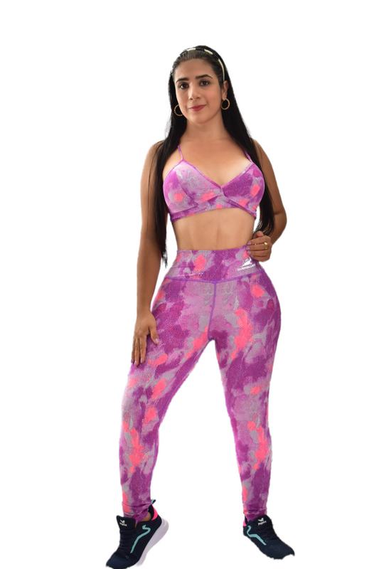 LEGGINS SET 2 PIEZAS PREMIUMTEX ROSADO MANCHAS oversilvercolombia
