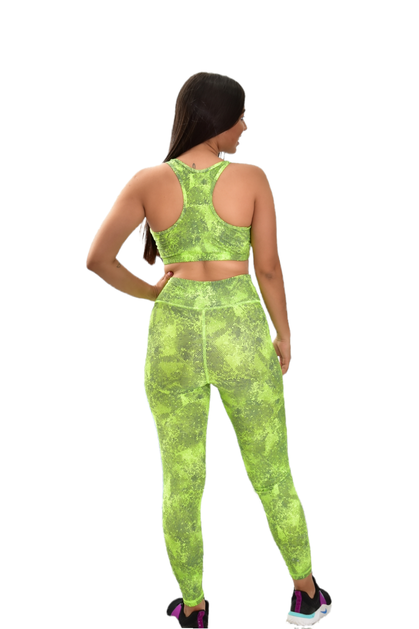 LEGGINS SET 2 PIEZAS PREMIUMTEX VERDE PUNTO oversilvercolombia