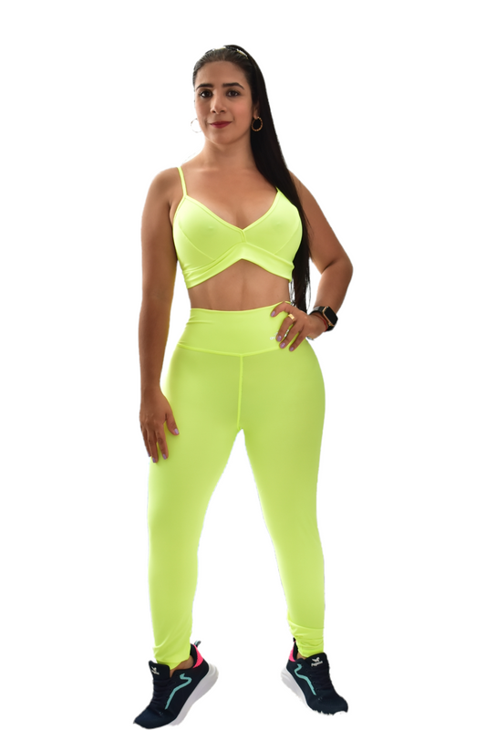 LEGGINS SET 2 PIEZAS PREMIUMTEX VERDE NEON oversilvercolombia