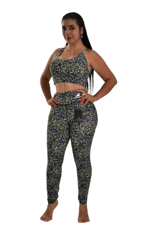 LEGGINS SET 2 PIEZAS PREMIUMTEX ANIMAL VERDE oversilvercolombia