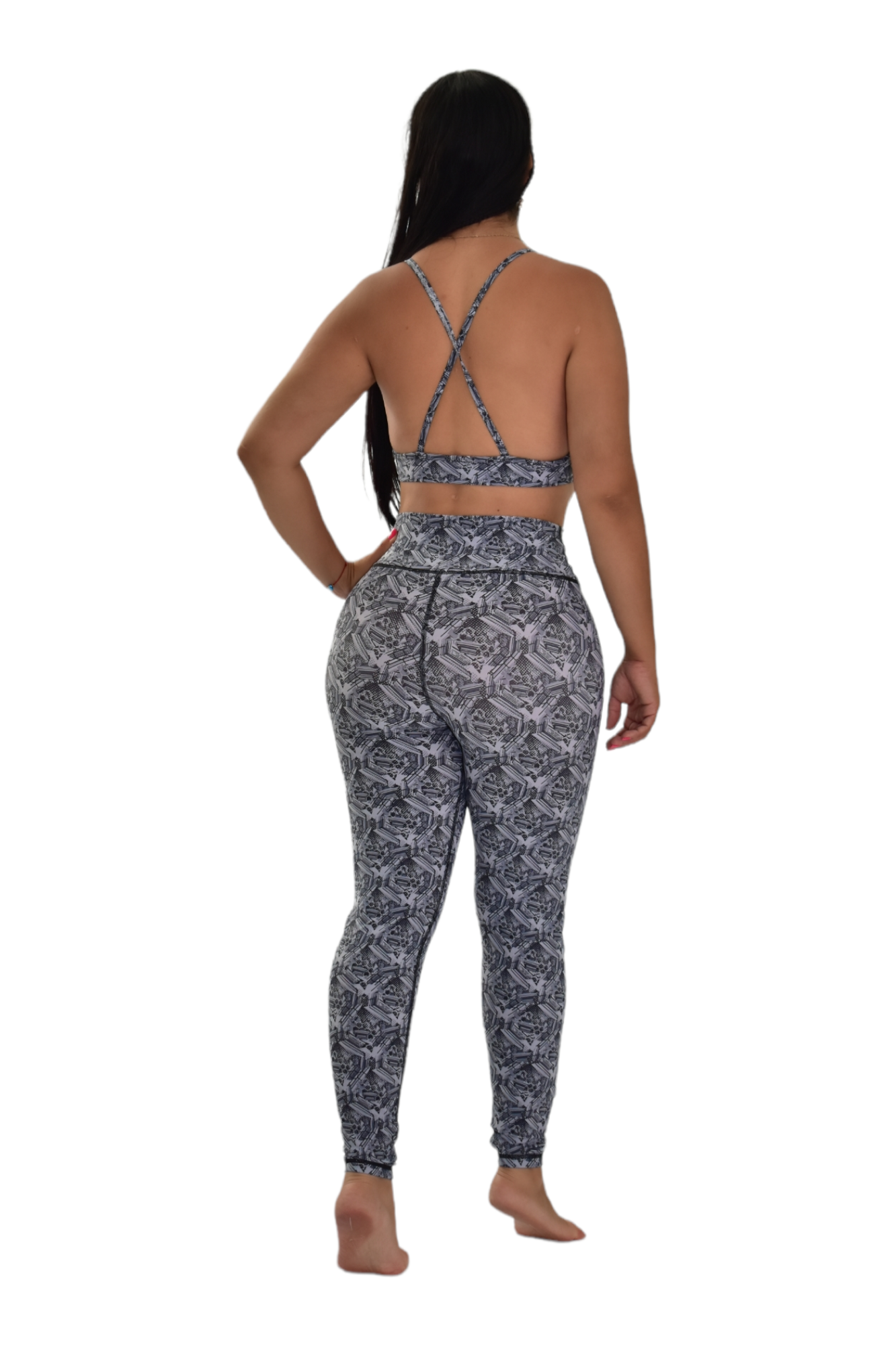 LEGGINS SET 2 PIEZAS PREMIUMTEX GRIS COLMENA oversilvercolombia