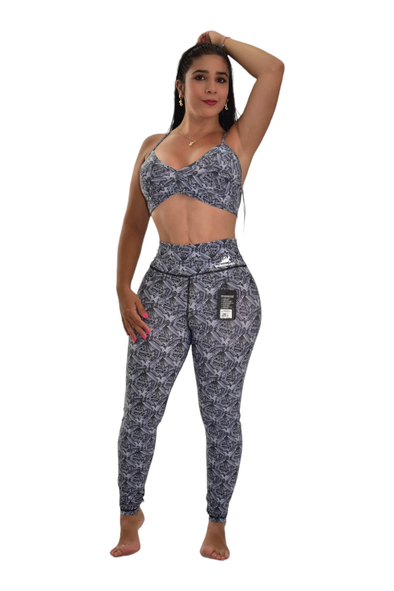 LEGGINS SET 2 PIEZAS PREMIUMTEX GRIS COLMENA oversilvercolombia