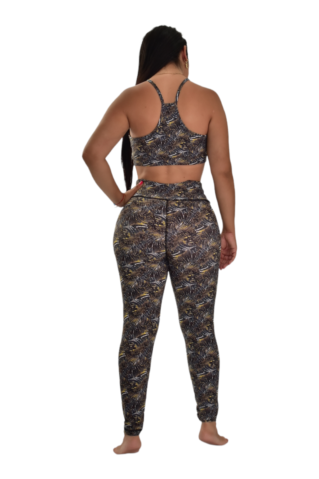 LEGGINS SET 2 PIEZAS PREMIUMTEX NEGRO AMARILLO oversilvercolombia