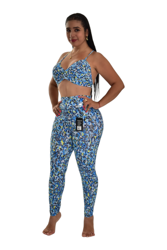 LEGGINS SET 2 PIEZAS PREMIUMTEX AZUL MARIPOSAS oversilvercolombia