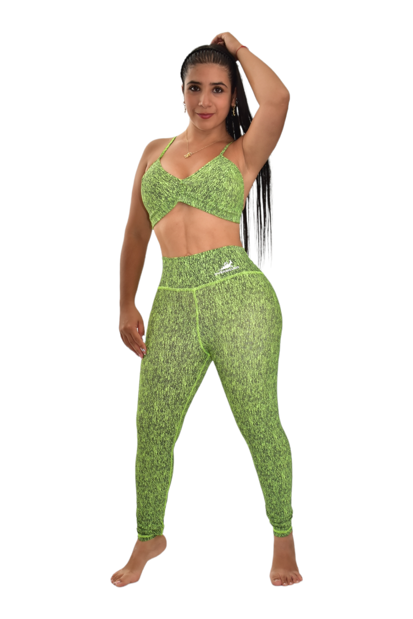 LEGGINS SET 2 PIEZAS PREMIUMTEX VERDE JASPED oversilvercolombia