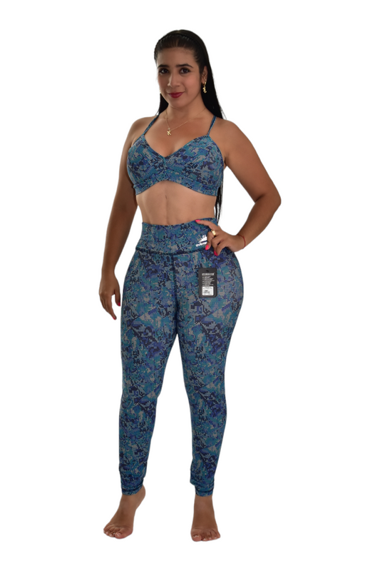 LEGGINS SET 2 PIEZAS PREMIUMTEX AZUL PEPAS oversilvercolombia