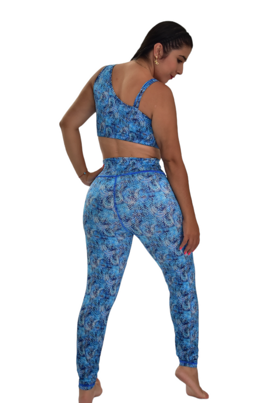 LEGGINS SET 2 PIEZAS PREMIUMTEX AZUL BRILLANTE oversilvercolombia