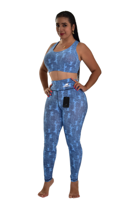 LEGGINS SET 2 PIEZAS PREMIUMTEX AZUL VENAS oversilvercolombia