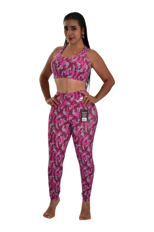 LEGGINS SET 2 PIEZAS PREMIUMTEX ROSADO MILITAR oversilvercolombia