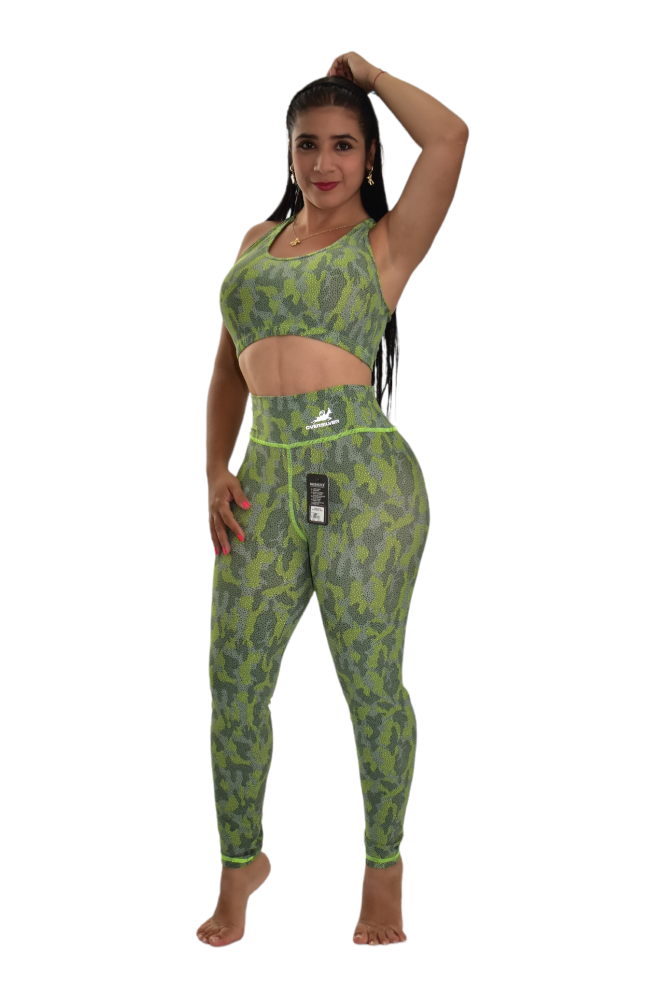 LEGGINS SET 2 PIEZAS PREMIUMTEX VERDE MILITAR oversilvercolombia