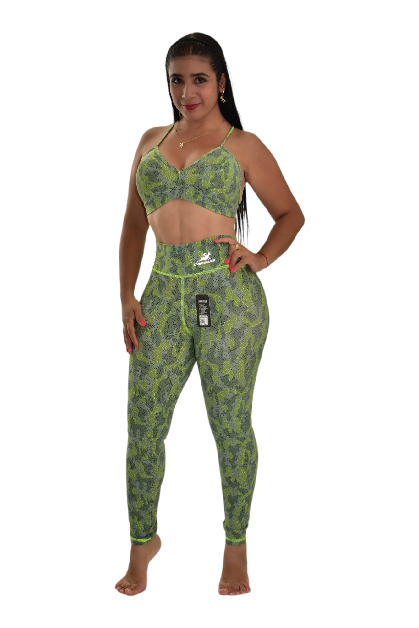 LEGGINS SET 2 PIEZAS PREMIUMTEX VERDE MILITAR oversilvercolombia