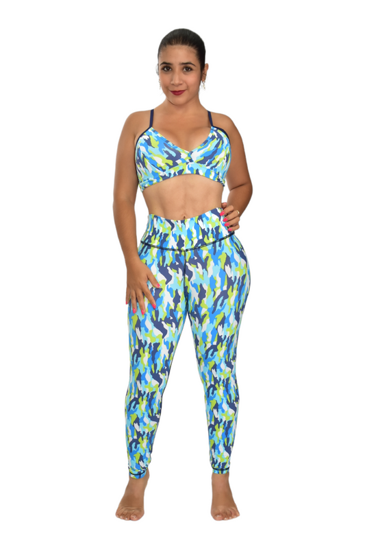 LEGGINS SET 2 PIEZAS PREMIUMTEX MILITAR VERDE AZUL oversilvercolombia