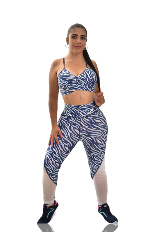 LEGGINS COMBINADA SET 2 PIEZAS PREMIUMTEX AZUL CEBRA oversilvercolombia