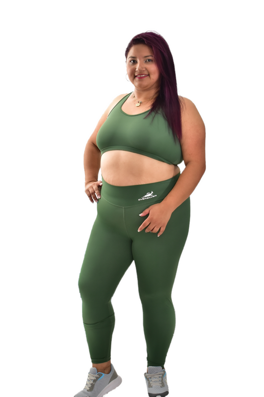LICRA TALLA PLUS SET 2 PIEZAS PREMIUMTEX VERDE MILITAR oversilvercolombia