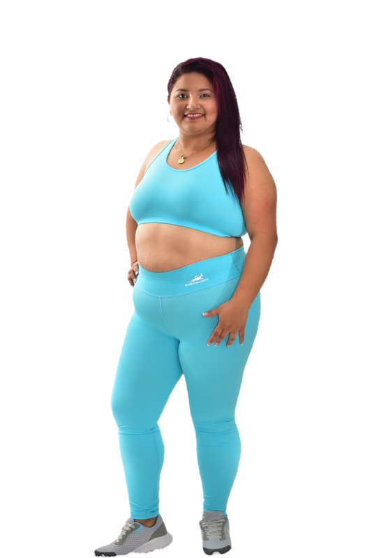 LICRA TALLA PLUS SET 2 PIEZAS PREMIUMTEX AZUL AGUA oversilvercolombia