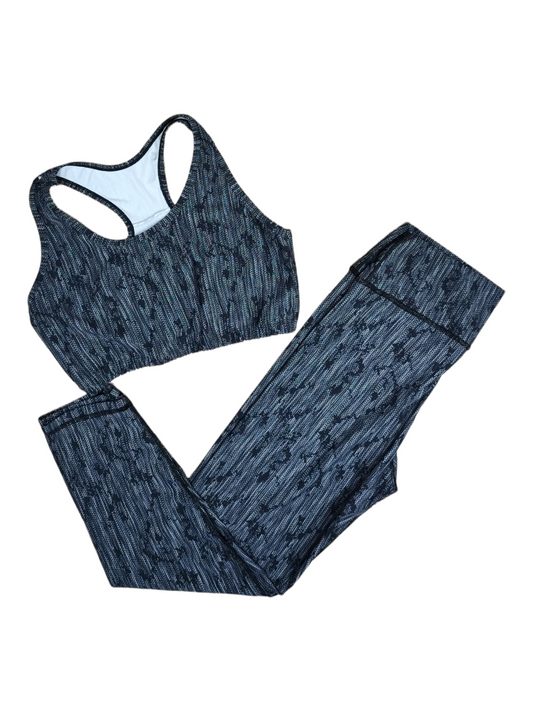 LICRA TALLA PLUS SET 2 PIEZAS PREMIUMTEX GRIS OSCURO RALLAS oversilvercolombia