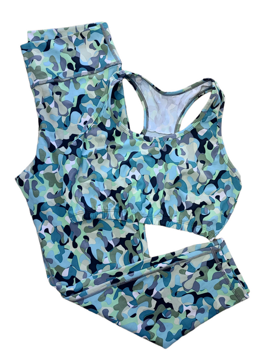 LEGGINS TALLA PLUS SET 2 PIEZAS PREMIUMTEX MILITAR VERDE NEGRO oversilvercolombia