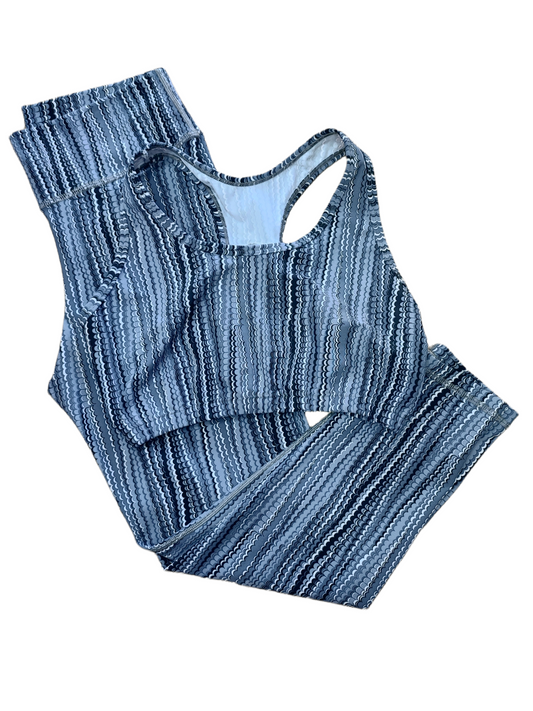 LEGGINS TALLA PLUS SET 2 PIEZAS PREMIUMTEX GRIS ESCAMAS oversilvercolombia