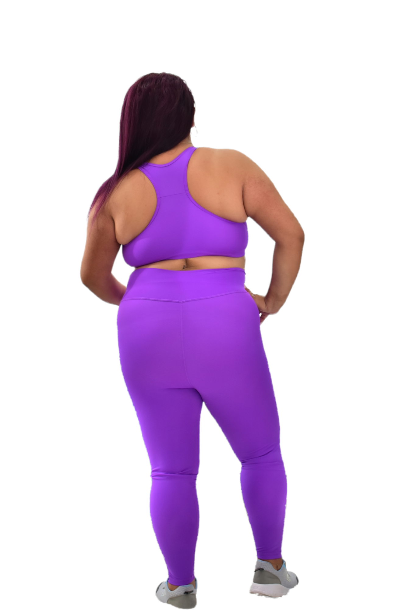 LEGGINS TALLA PLUS SET 2 PIEZAS PREMIUMTEX MORADO oversilvercolombia