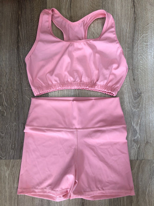 SHORT SET 2 PIEZAS PREMIUMTEX ROSADO CLARO