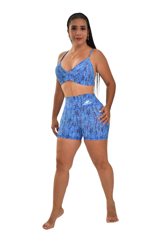 SHORT SET 2 PIEZAS PREMIUMTEX AZUL LINEA CUADRO oversilvercolombia