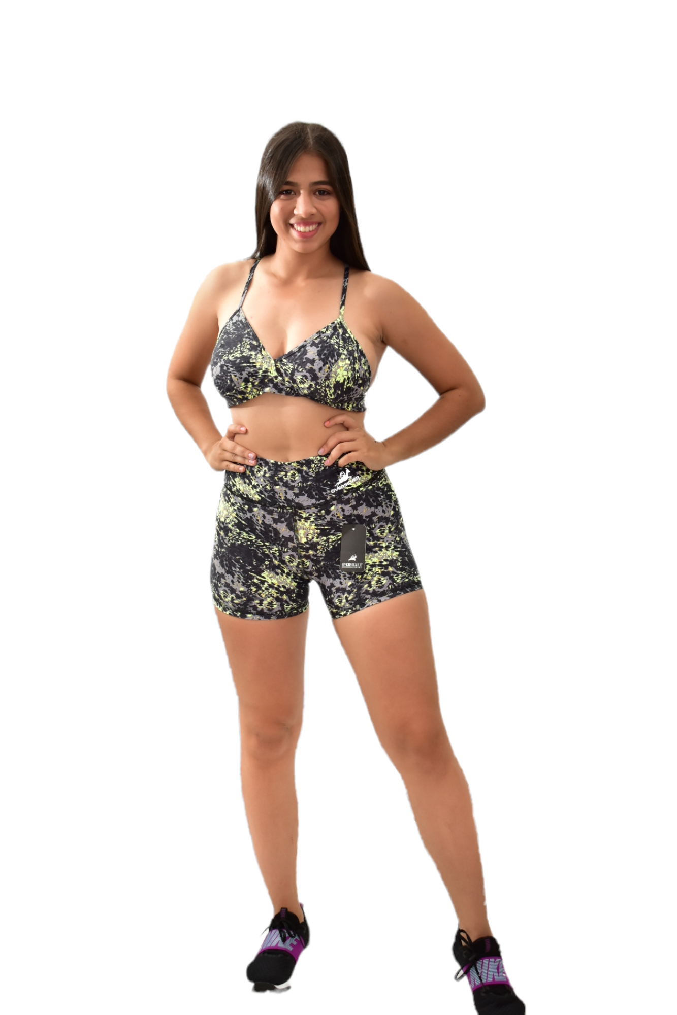 SHORT SET 2 PIEZAS PREMIUMTEX VERDE ESTAMPADO oversilvercolombia