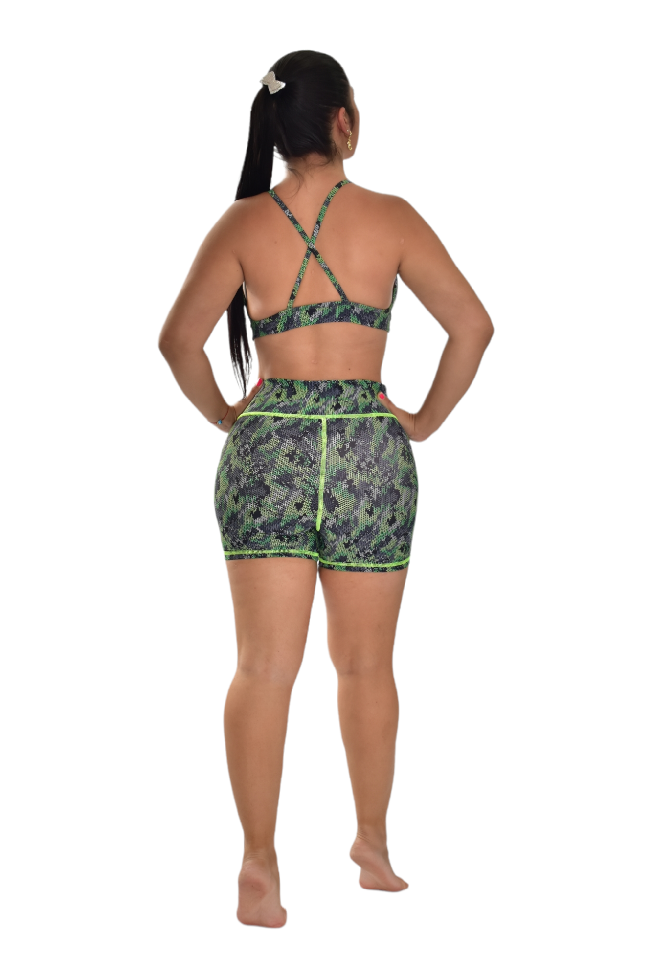 SHORT SET 2 PIEZAS PREMIUMTEX MILITAR VERDE oversilvercolombia