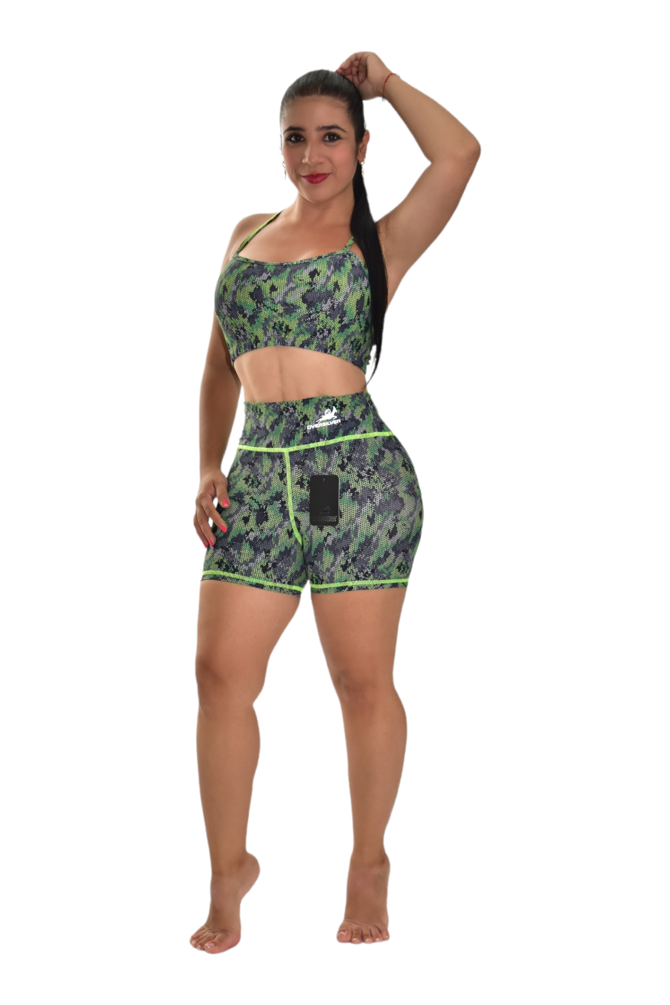 SHORT SET 2 PIEZAS PREMIUMTEX MILITAR VERDE oversilvercolombia