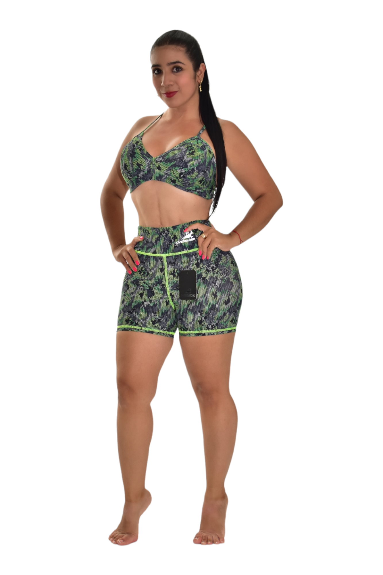 SHORT SET 2 PIEZAS PREMIUMTEX MILITAR VERDE oversilvercolombia