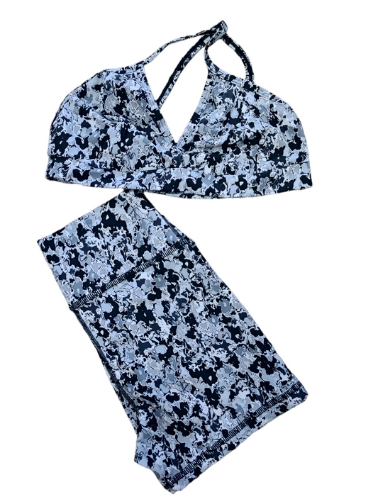 SHORT SET 2 PIEZAS PREMIUMTEX NEGRO MANCHAS oversilvercolombia