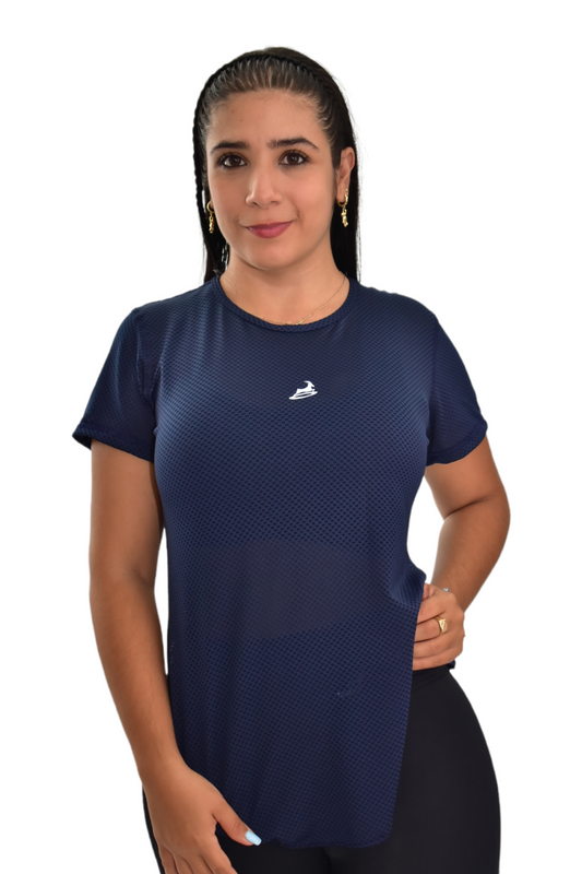 CAMISETA MANGA CORTA MALLA AZUL TURQUIE OVERSILVER®