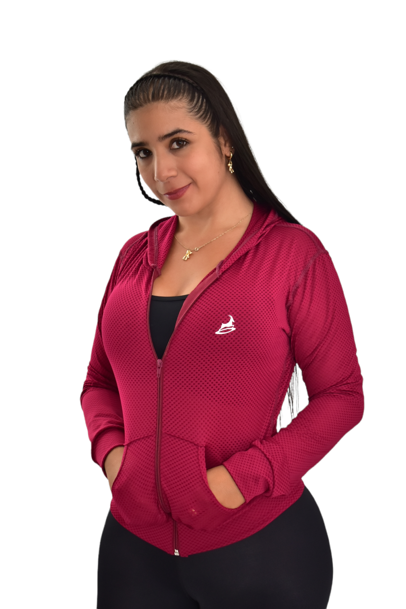 CHAQUETA DEPORTIVA DAMA VINOTINTO OVERSILVER®