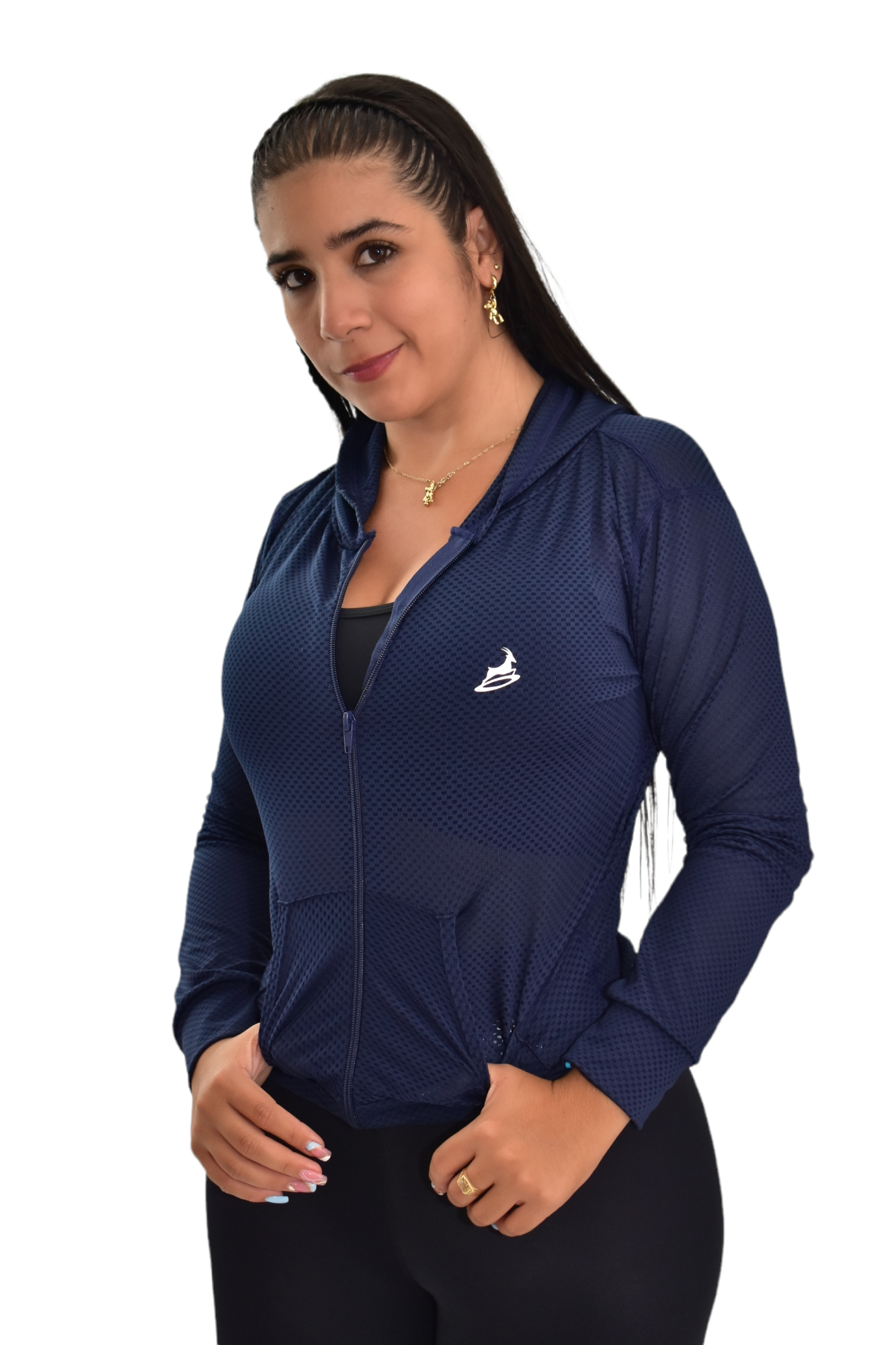 CHAQUETA DEPORTIVA DAMA AZUL TURQUIE OVERSILVER®