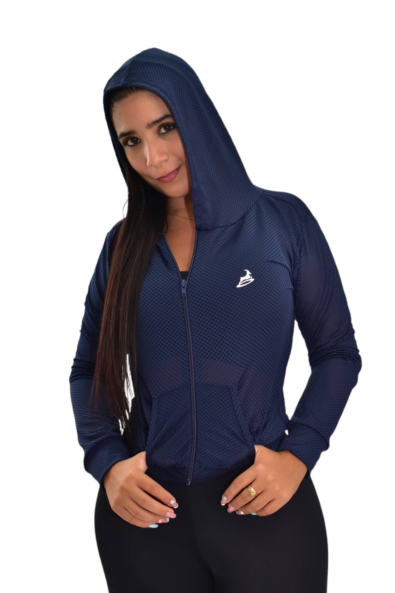 CHAQUETA DEPORTIVA DAMA AZUL TURQUIE OVERSILVER®