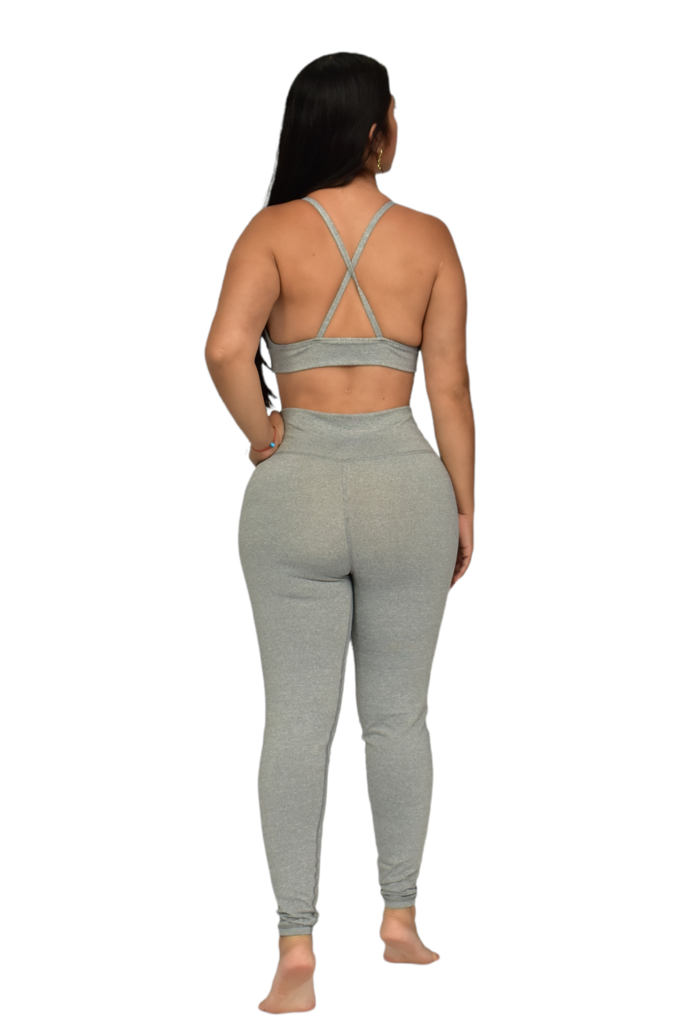 LEGGINS  SET 2 PIEZAS SUPLEX GRIS JASPE oversilvercolombia