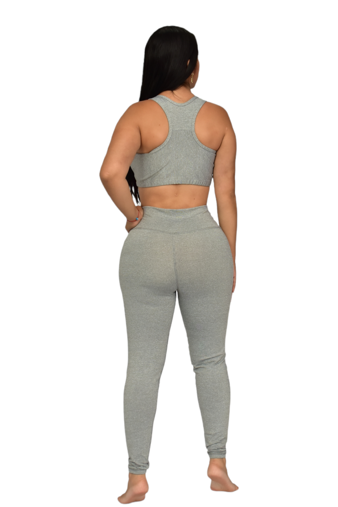 LEGGINS  SET 2 PIEZAS SUPLEX GRIS JASPE oversilvercolombia