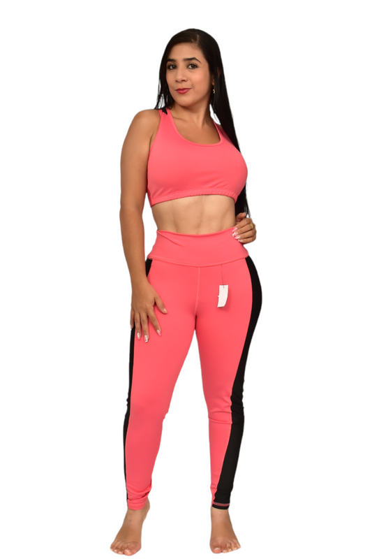LEGGINS COMBINADO SET 2 PIEZAS SUPLEX PALO DE ROSA oversilvercolombia