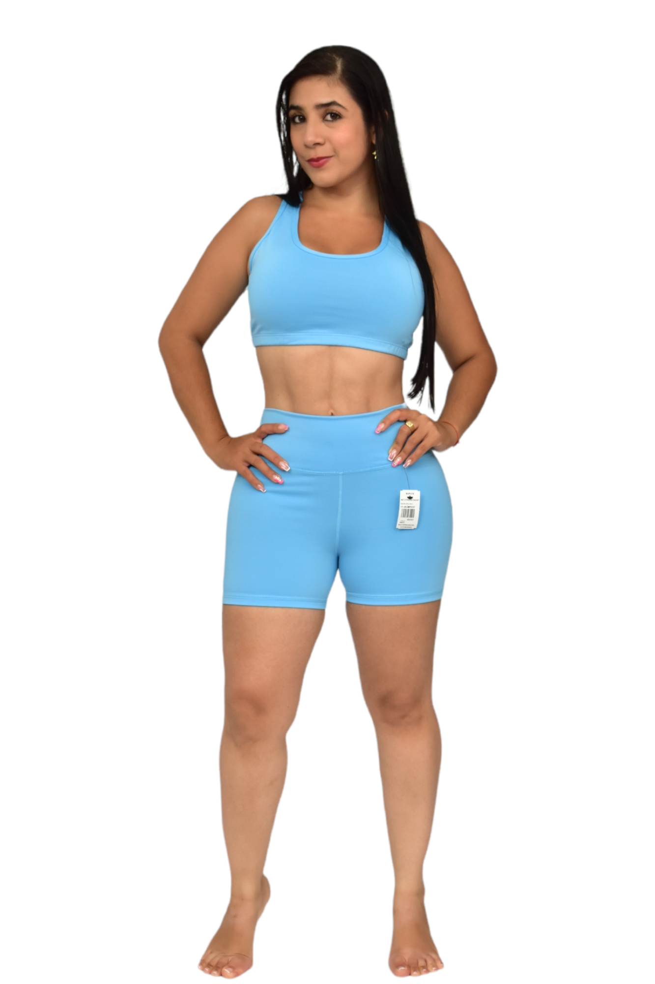 SHORT SET 2 PIEZAS SUPLEX AZUL CIELO oversilvercolombia