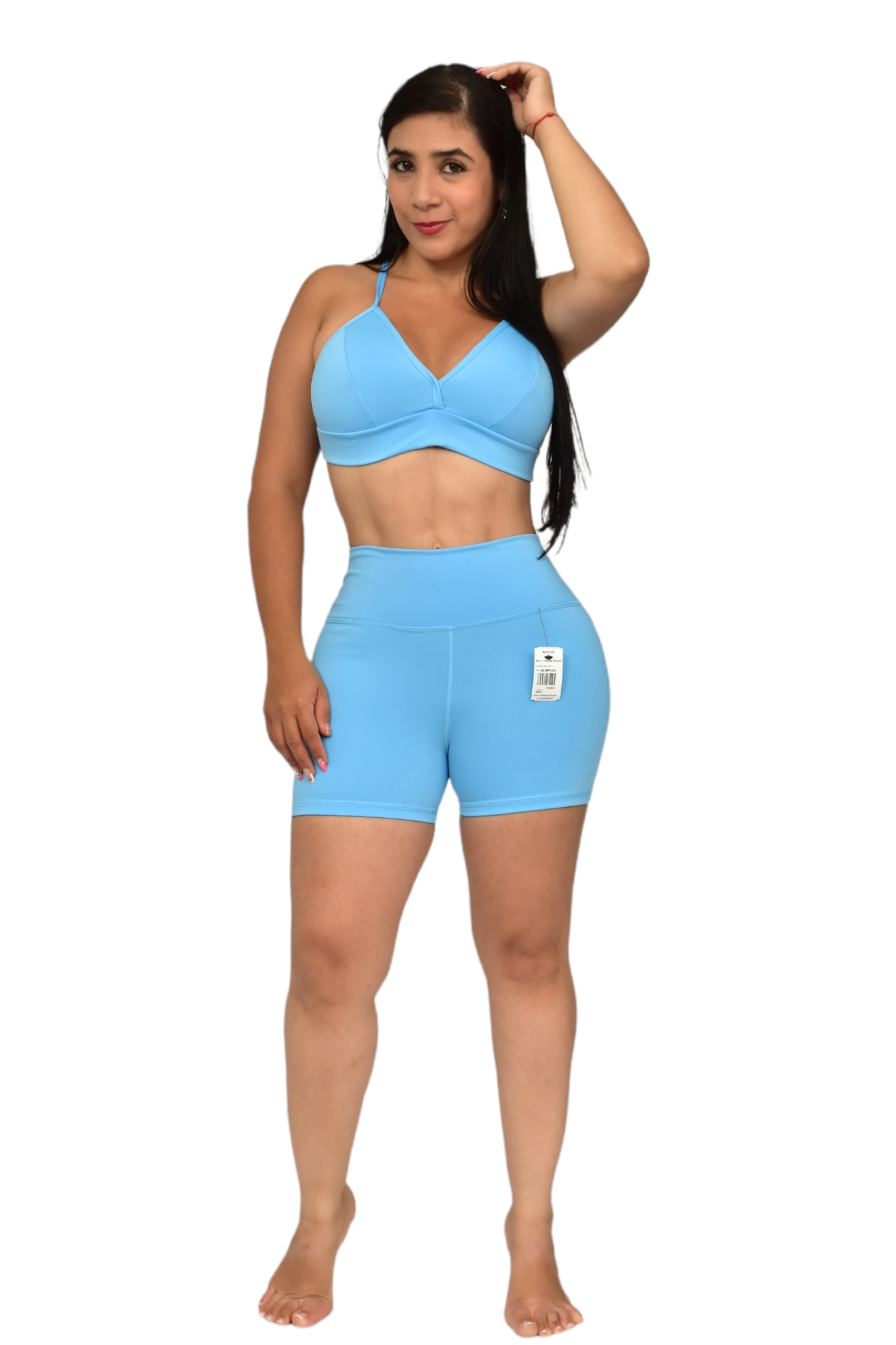 SHORT SET 2 PIEZAS SUPLEX AZUL CIELO oversilvercolombia