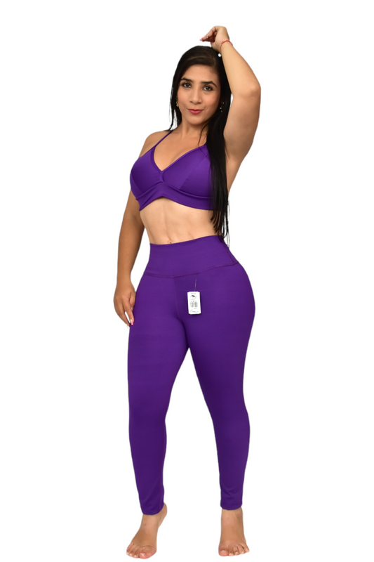 LEGGINS  SET 2 PIEZAS SUPLEX MORADO oversilvercolombia