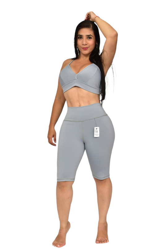 BIKER SET 2 PIEZAS SUPLEX GRIS CLARO oversilvercolombia