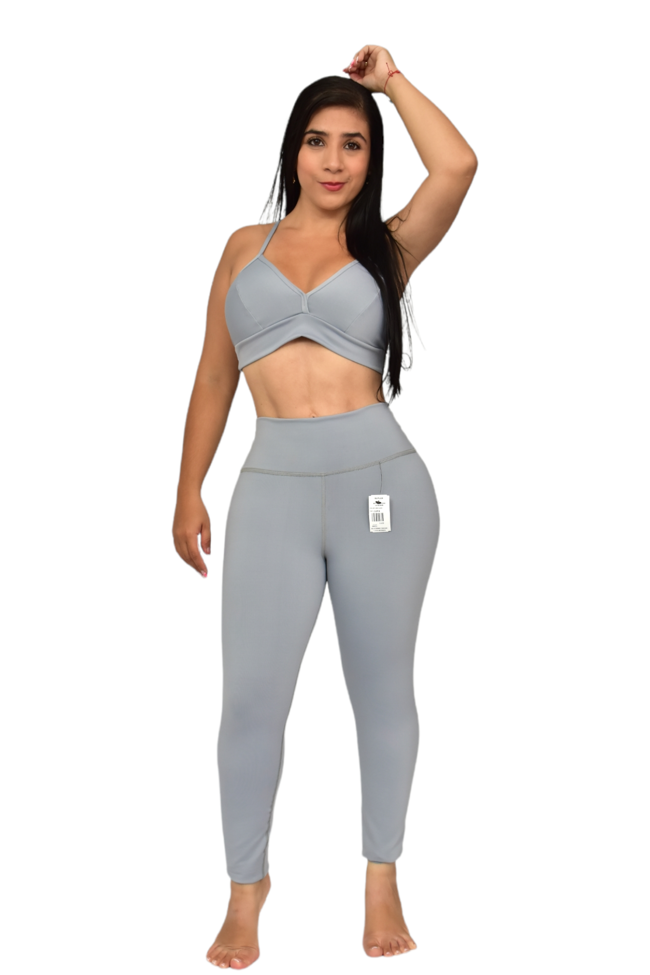 LEGGINS SET PIEZAS SUPLEX GRIS CLARO